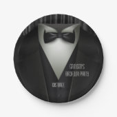 Elegant Formal Tuxedo Bachelor Party Papieren Bordje (Voorkant)