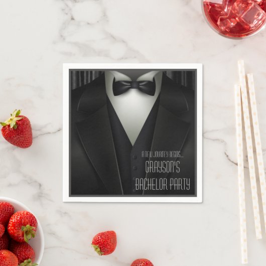 Elegant Formal Tuxedo Bachelor Party Servet (Insitu)