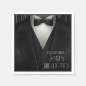 Elegant Formal Tuxedo Bachelor Party Servet (Voorkant)