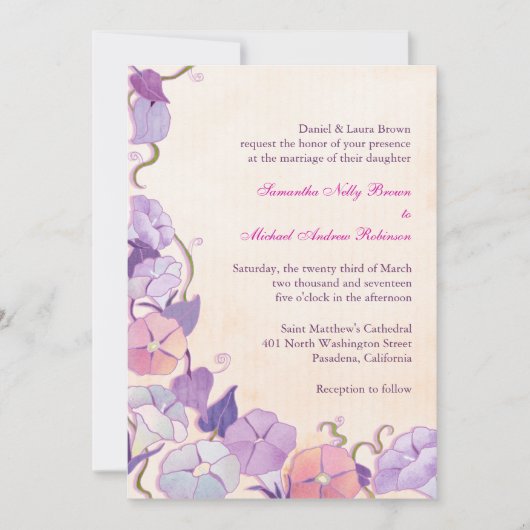 Elegant Formal Wedding Invites Kaart (Voorkant)