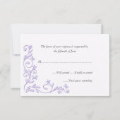 Elegant Formal Wedding Response Card RSVP Kaartje (Voorkant)