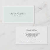 Elegant formeel blauw Visitekaartje (Voorkant / Achterkant)