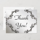 Elegant Formeel Dank u Briefkaarten (Voorkant / Achterkant)