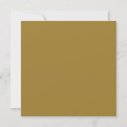 Elegant formeel Gold Ochre Lijst Weddenschap Save The Date (Achterkant)