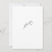 Elegant formeel Gold Script Lijst Vrijgezellenfees Kaart (Achterkant)