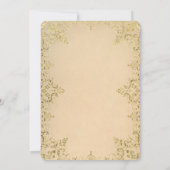 Elegant Formeel Goud 2025 Afstudeerfeest Kaart (Achterkant)