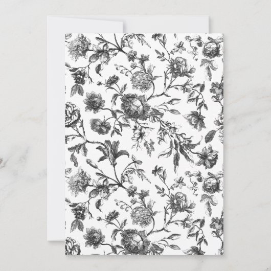 Elegant formeel script zwart-wit Vrijgezellenfeest Kaart (Achterkant)