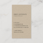 ELEGANT FORMEEL TRENDY NAVY FAUX GOLD LOTUS FLORAL VISITEKAARTJE (Achterkant)