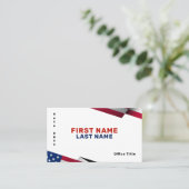 Elegant formeel verkiezingscampagne Visitekaartje (Staand voorkant)