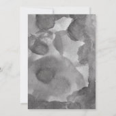 Elegant formeel zwart-witkalligrafie kaart (Achterkant)