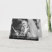 Elegant Formele foto's Weddenschap Bedankkaart (Voorkant)