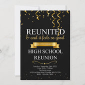 Elegant Formele High School Reunion Uitnodiging (Voorkant)
