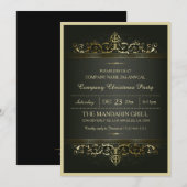 Elegant Formele Kerst van de Onderneming Kaart (Voorkant / Achterkant)