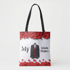 Elegant Formele Mannen Suite Glamoureuze Hearths Tote Bag