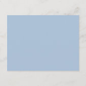 Elegant Formele Powder Blue Wedding Reception Encl Informatiekaartje (Achterkant)