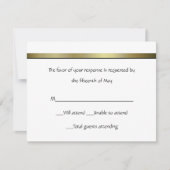 Elegant Formele Respons Card RSVP Kaartje (Voorkant)