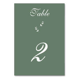 Elegant Formele Salie Olijf Groen Script Bruiloft Kaart