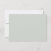 Elegant formele scriptpagina groene RSVP-kaart RSVP Kaartje (Achterkant)