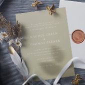 Elegant Formele Wijze Minimalistische Monogram Bru Kaart