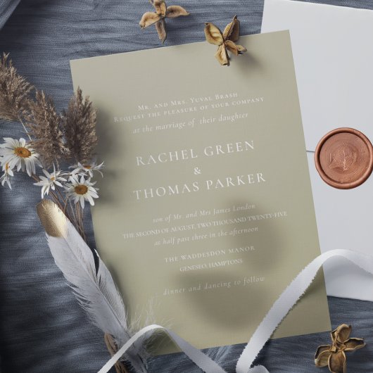 Elegant Formele Wijze Minimalistische Monogram Bru Kaart