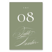 Elegant Formele Wijze op Witte Kalligrafie Bruilof Kaart (Voorkant)