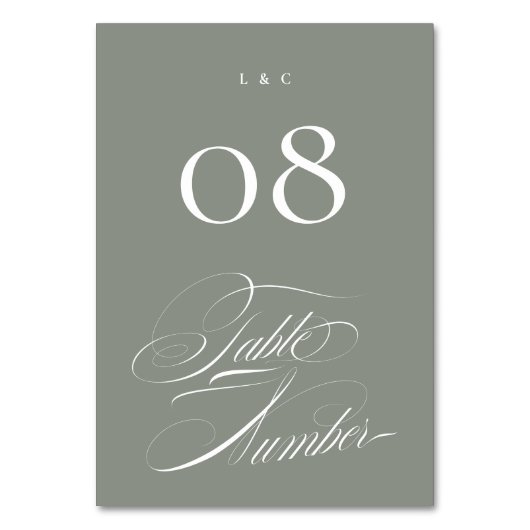 Elegant Formele Wijze op Witte Kalligrafie Bruilof Kaart (Voorkant)