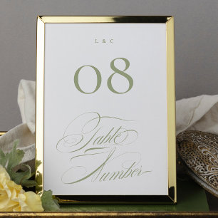 Elegant Formele Wijze op Witte Kalligrafie Bruilof Kaart
