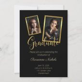 Elegant foto Afstuderen Hartelijk dank Kaart (Voorkant)