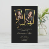 Elegant foto Afstuderen Hartelijk dank Kaart (Staand voorkant)