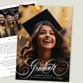 Elegant foto Afstuderen | Klasse van 2025 Aankondiging