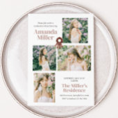 Elegant foto Afstuderen uitnodiging