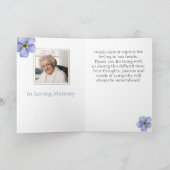 Elegant Foto bedankt voor je sympathie (Binnen)