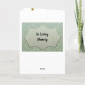 Elegant Foto bedankt voor je sympathie (Achterkant)