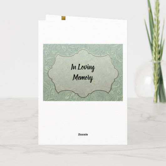 Elegant Foto bedankt voor je sympathie (Achterkant)