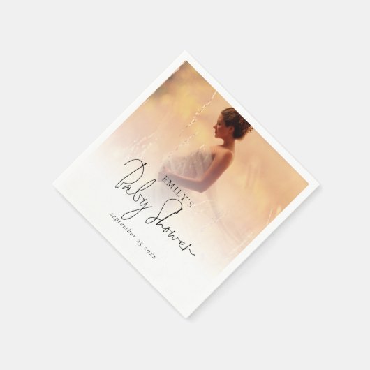 Elegant foto Bekleding Geslacht Neutraal Baby show Servet (Hoek)