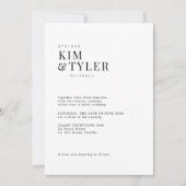 Elegant foto collage moderne typografie bruiloft kaart (Voorkant)