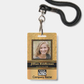 Elegant foto en Logo Badge (Front with Lanyard)