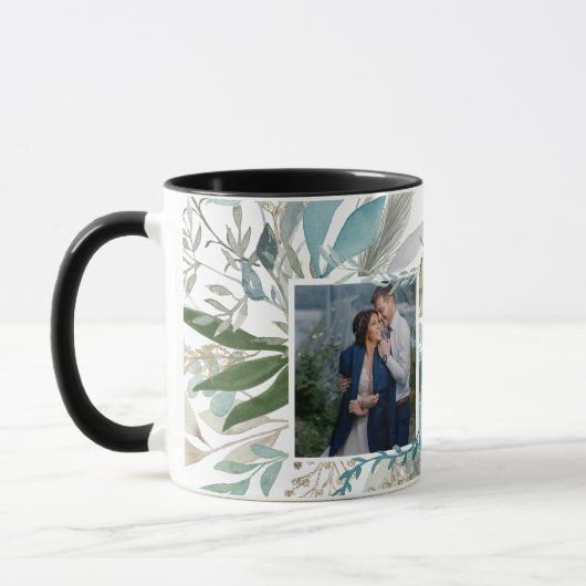 Elegant FOTO GIFTS - Greenery verliest waterverf Mok (Links)