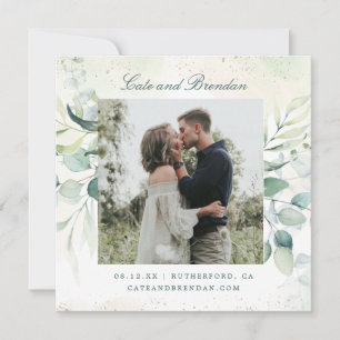 Elegant Foto Greenery Eucalyptus Wedding Save The Date