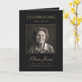 Elegant foto-herdenkingsprogramma voor viering van kaart (Gele Bloem)