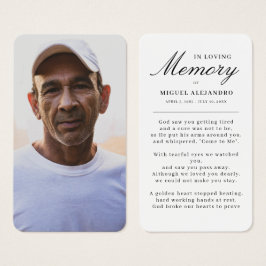 Elegant foto in liefhebbend geheugen Sympathie Pra Visitekaartje