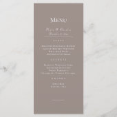 Elegant Foto Lijst QR Code bruiloft Menu (Achterkant)