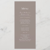 Elegant Foto Lijst QR Code bruiloft Menu (Voorkant)