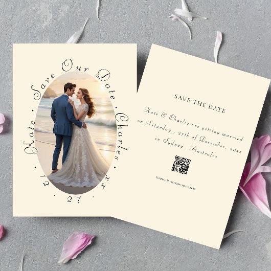 Elegant Foto Lijst QR Code Kaart