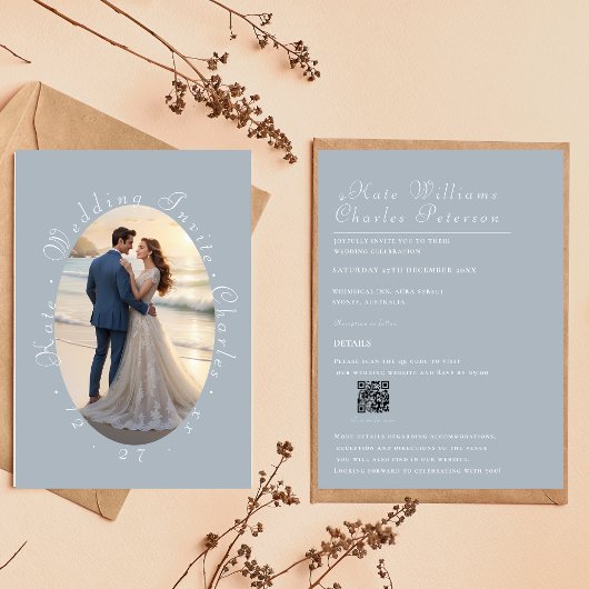 Elegant Foto Lijst QR Code Kaart