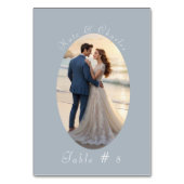 Elegant Foto lijst QR Code Tafel Kaart (Achterkant)