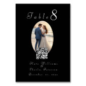 Elegant Foto lijst QR Code Tafel Kaart (Voorkant)