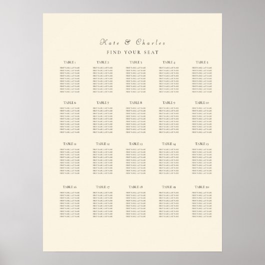 Elegant Foto lijst Qr Code zitgrafiek Poster (Voorkant)