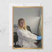 Elegant Foto MD Doctor of Medicine Afstuderen Kaart (Achterkant)