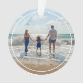 Elegant Foto Mele Kalikimaka - kerstboom Ornament (voorkant)